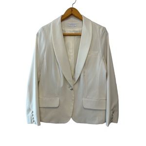 Worthington Stretch Ivory Suit Jacket Blazer—size Large